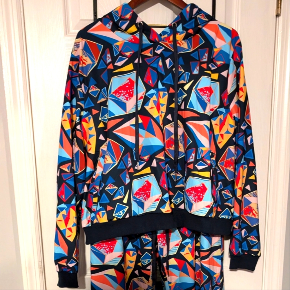 Sassy Jones Ready to Wear Multi Color Hooded Jogger